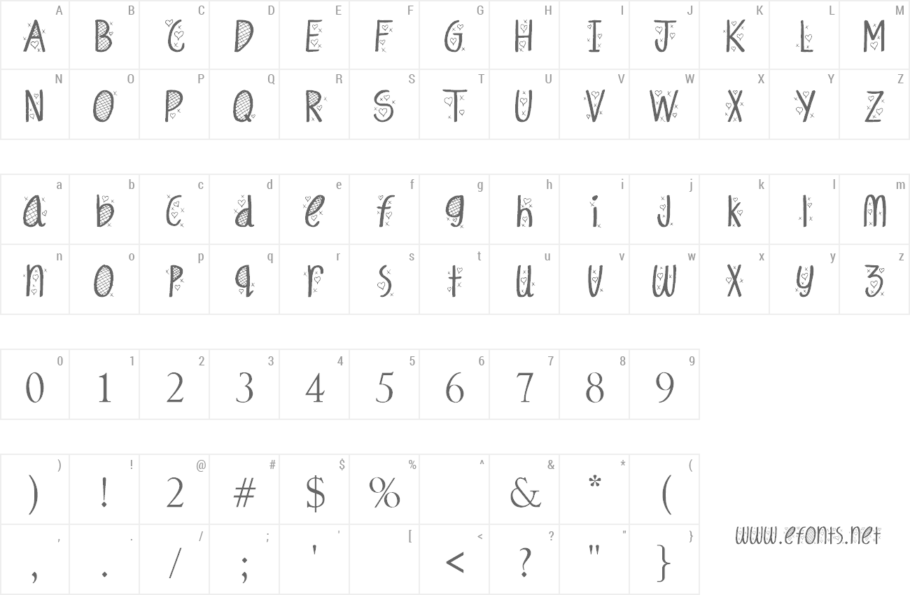 Font Hey Cutie preview